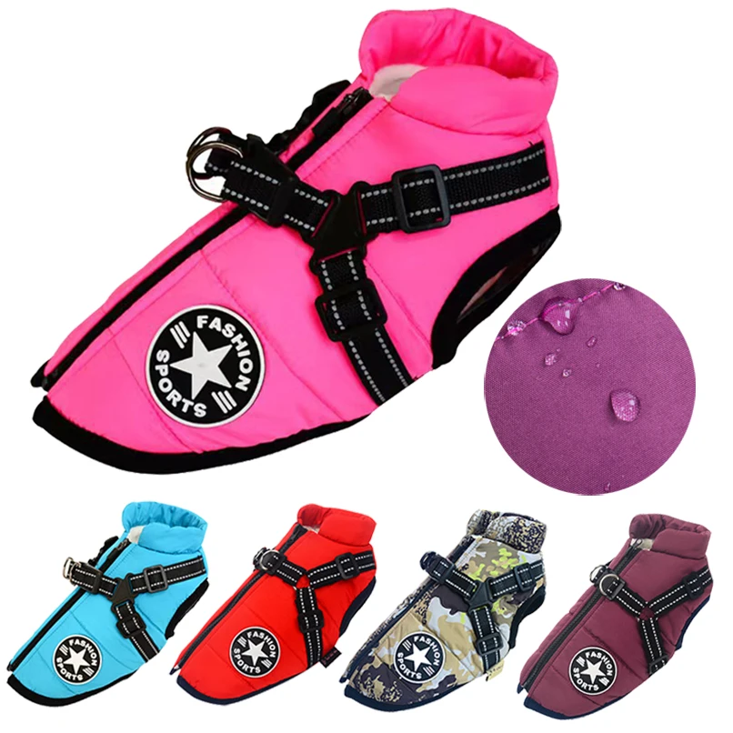 

Puppy Clothes Winter Dog Coat Jacket for Small Medium Dog Reflective Costume Pet Apparel Chihuahua French Bulldog Pug Outfits