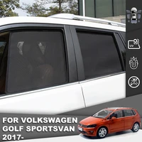 for volkswagen vw golf sportsvan 2013 2014 2018 magnetic car sunshade front windshield mesh frame curtain side window sun shade