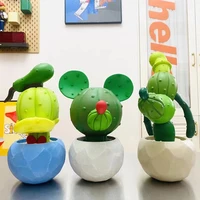 disney mickey cactus donald duck model hand made doll tabletop decoration toy gifts for boys and girls