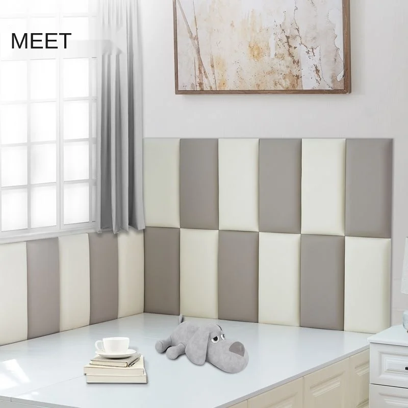 

Soft headboard is self-adhesive and soft, anti-collision wall sticks tatami cushion