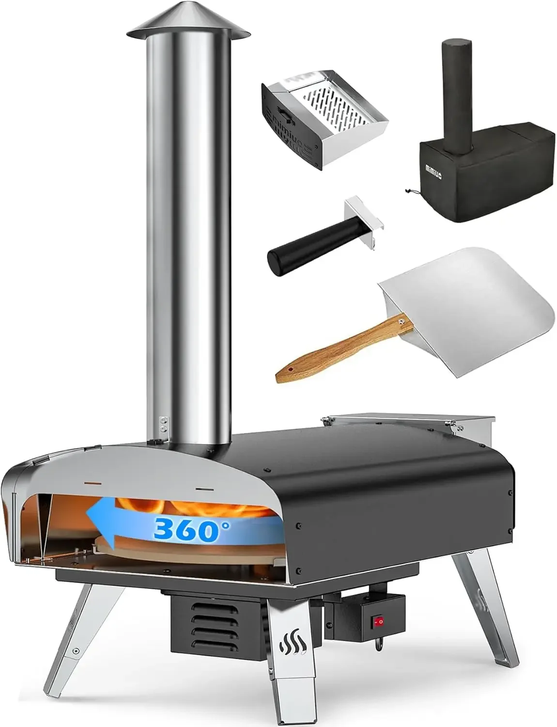 Ooni Karu портативная походная дровяная печь для приготовления пиццы барбекю