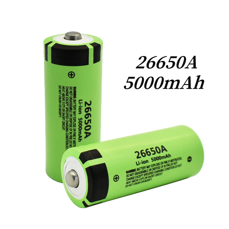 

NEW 100% original 26650A 3.7V 5000mAh 50A Power Lithium Ion Battery 26650A, Geeignet Für LED Taschenlampe