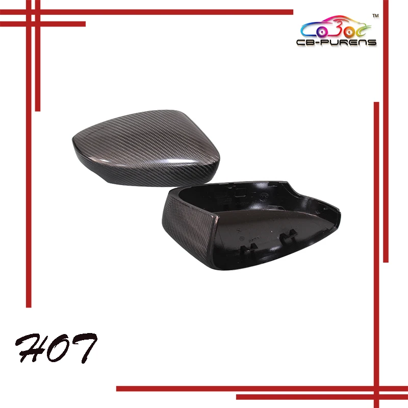 

ABS+Real Carbon Fiber Mirror Cover for Skoda Fabia 2015 2016 2017 2018 2019 Replacement Style Body Side Rearview Caps Accessory