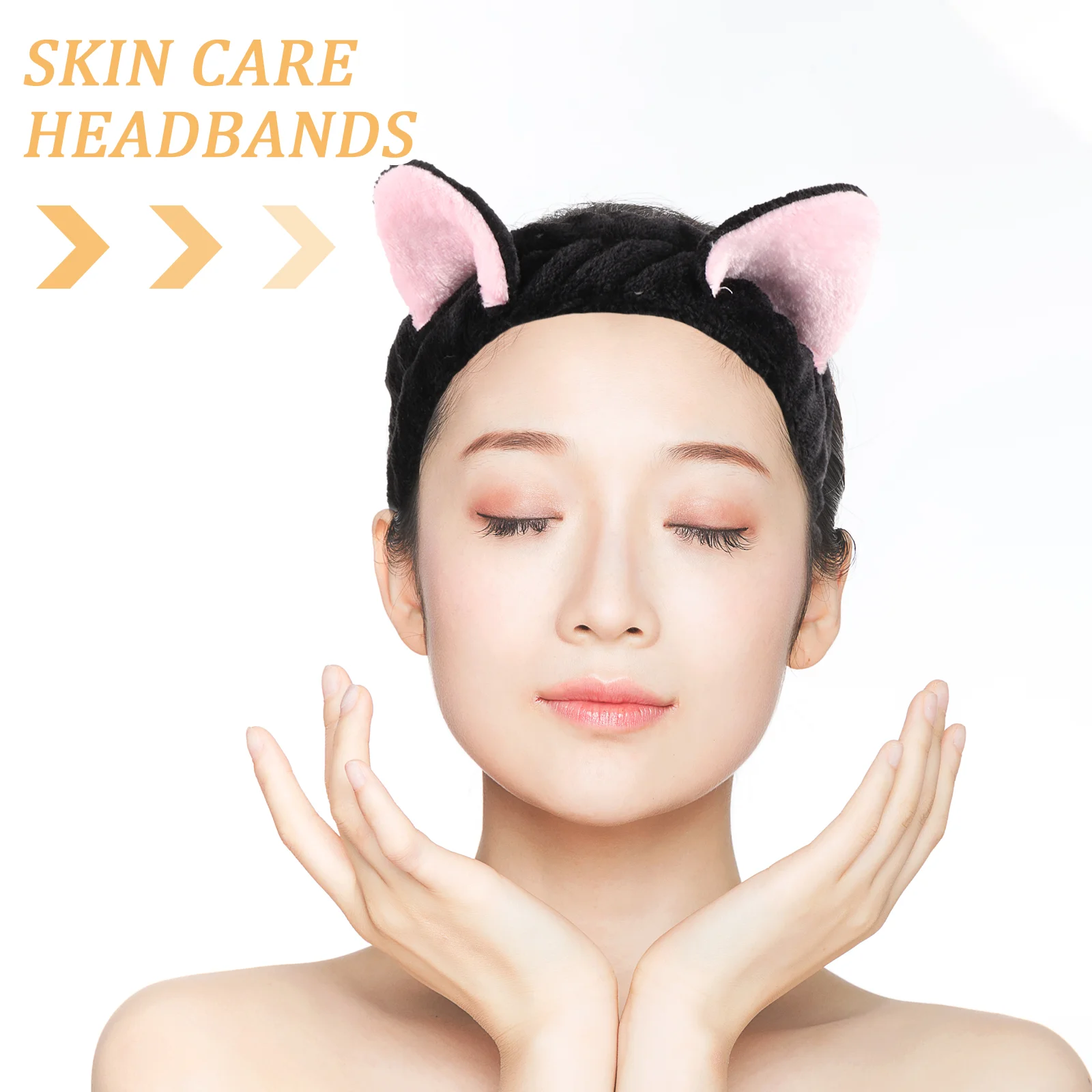Повязка на голову с кошачьими ушками повязка для мытья лица женщин аксессуары