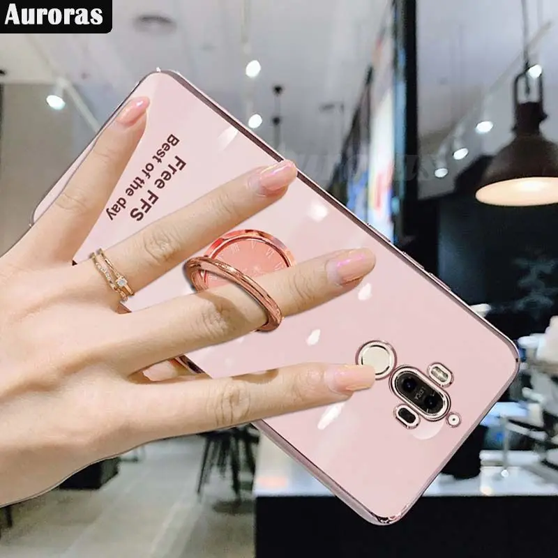 Чехол с квадратным кольцом-держателем для Xiaomi 14T Pro Мягкий Роскошный силиконовый