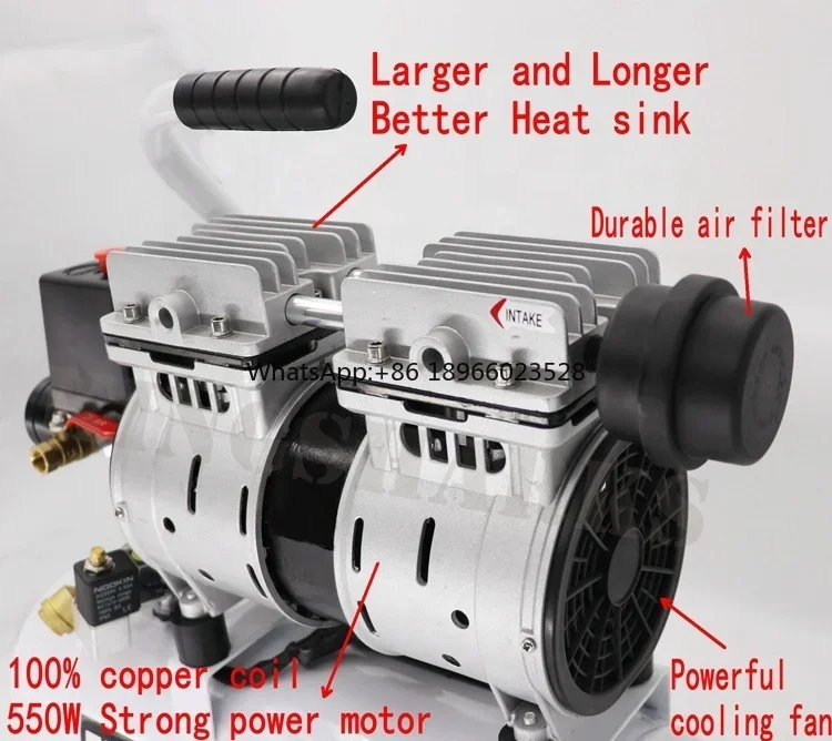 Рекламные сверхпрочные компактные портативные воздушные компрессоры AC 220 В 50 Гц