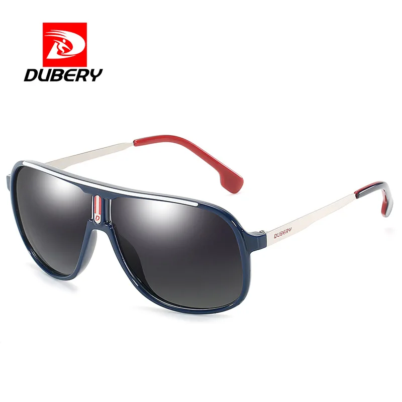 Фото Солнцезащитные очки DUBERY мужские винтажные поляризационные темные для мужчин
