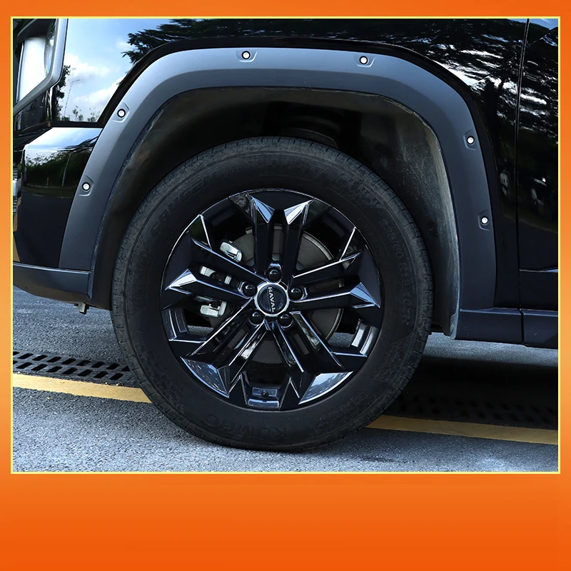 

Для Haval H7 2025 автомобильный Стайлинг, черненый багажник, ступица колеса, отделка задней двери, черный Warrior, аксессуары для авто Modificaiton