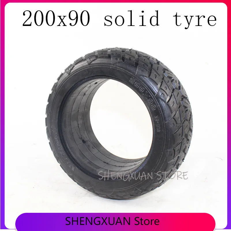 

Hot Sale Good Quality 200x90 Solid Tires Without Inner for Electric Scooter, Torsion Car 8 Inch Non Inflatable Tyre