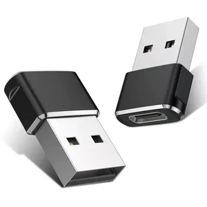 Адаптер USB C «Мама»-«папа» A «папа», зарядный кабель из алюминиевого сплава типа C, конвертер для iPhone 11, 12, 13, 14 Pro, компьютерный USB-адаптер