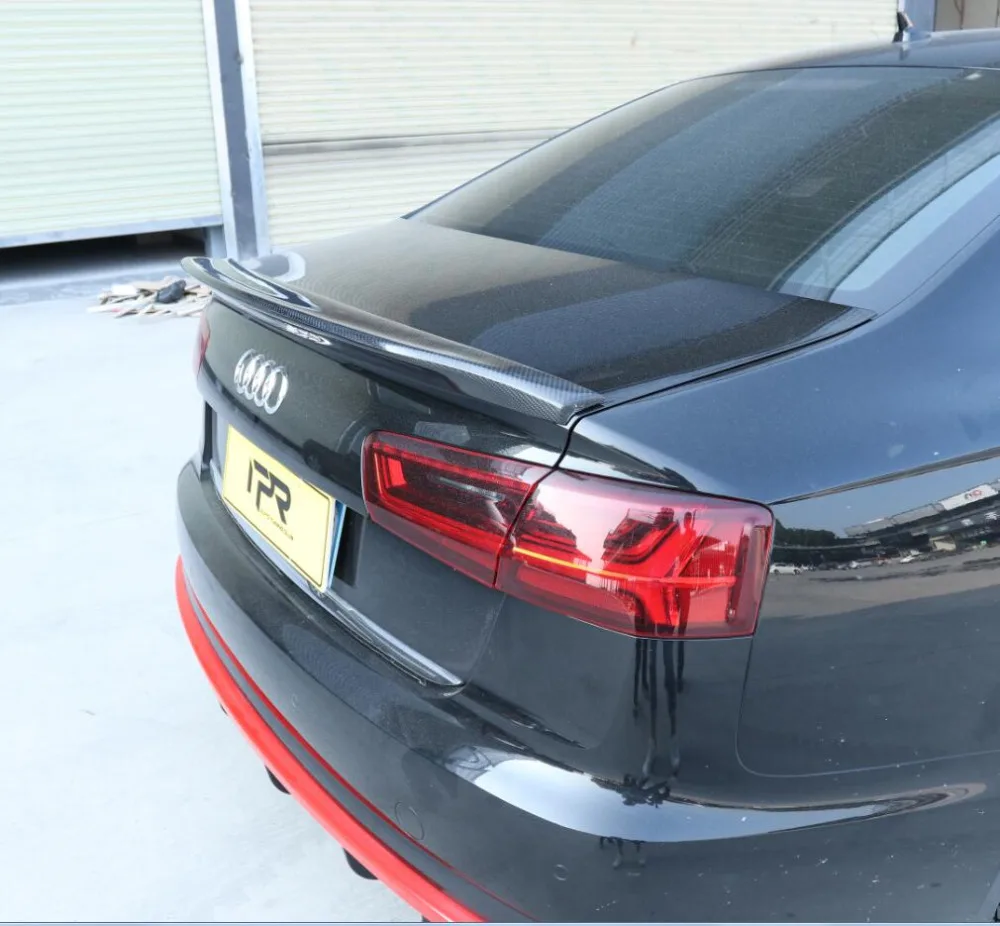 

Carbon Fiber Car Rear Wing Trunk Lip Spoilers Fits For AUDI A6 A6L S6 C7 2012 2013 2014 2015 2016