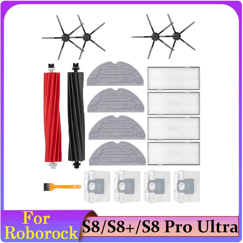 

Replacement Accessory For Xiaomi Roborock S8 Pro Ultra/S8+/S8 Vacuum Cleaner Filter Main Side Brush Mop Dust Bag A