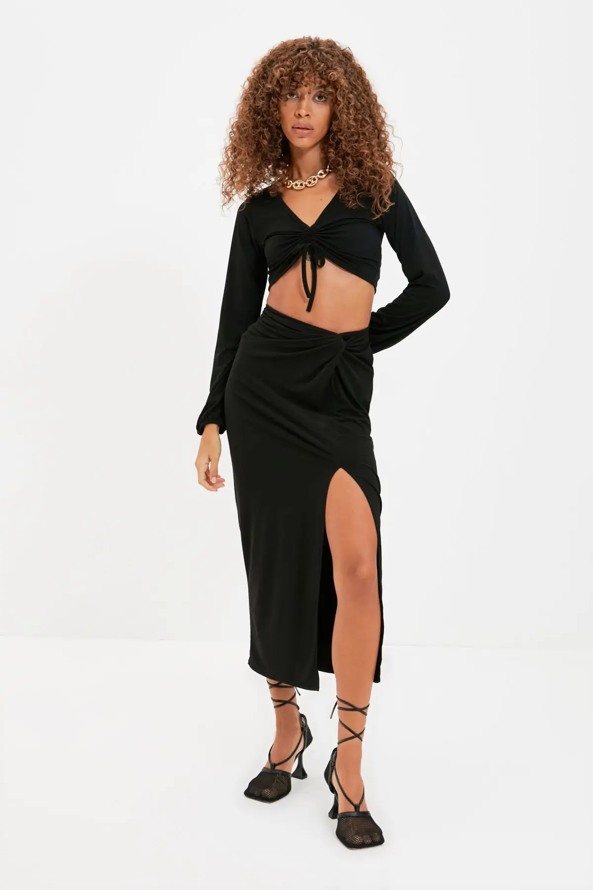 

Trendyol Shir detayly Sub-Top Костюм TPRAW22AU0289