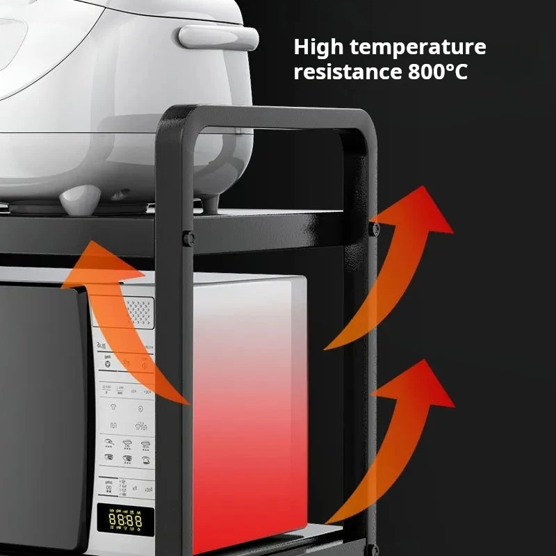 Выдвижная полка для микроволновой печи двухъярусная высота полки кухонный