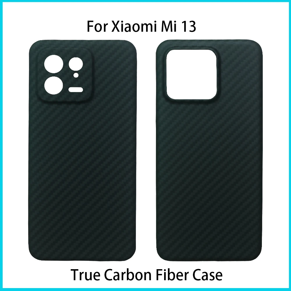 

Smhdmy Real Pure Carbon Fiber Protective Case For Xiaomi Mi 13 Ultra-Thin Aramid Carbon Fiber Phone Case Hard Cover