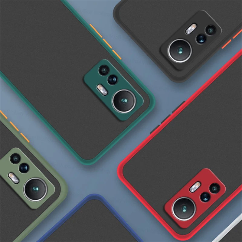 

Matte PC Cover For Xiaomi 12 Case For Xiaomi Mi 10 11 10T 11T 11X 12X Pro Cover Shockproof Hard Back Phone Case For Xiaomi 12