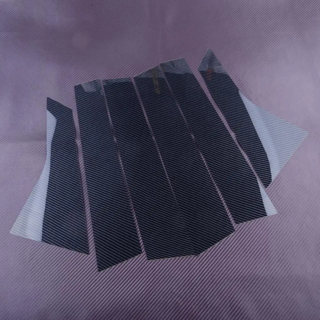 

6pcs Carbon Fiber Style Car Door Window B Pillar Post Cover Trim Sticker PVC Fit for Honda Accord 2021 2020 2019 2018