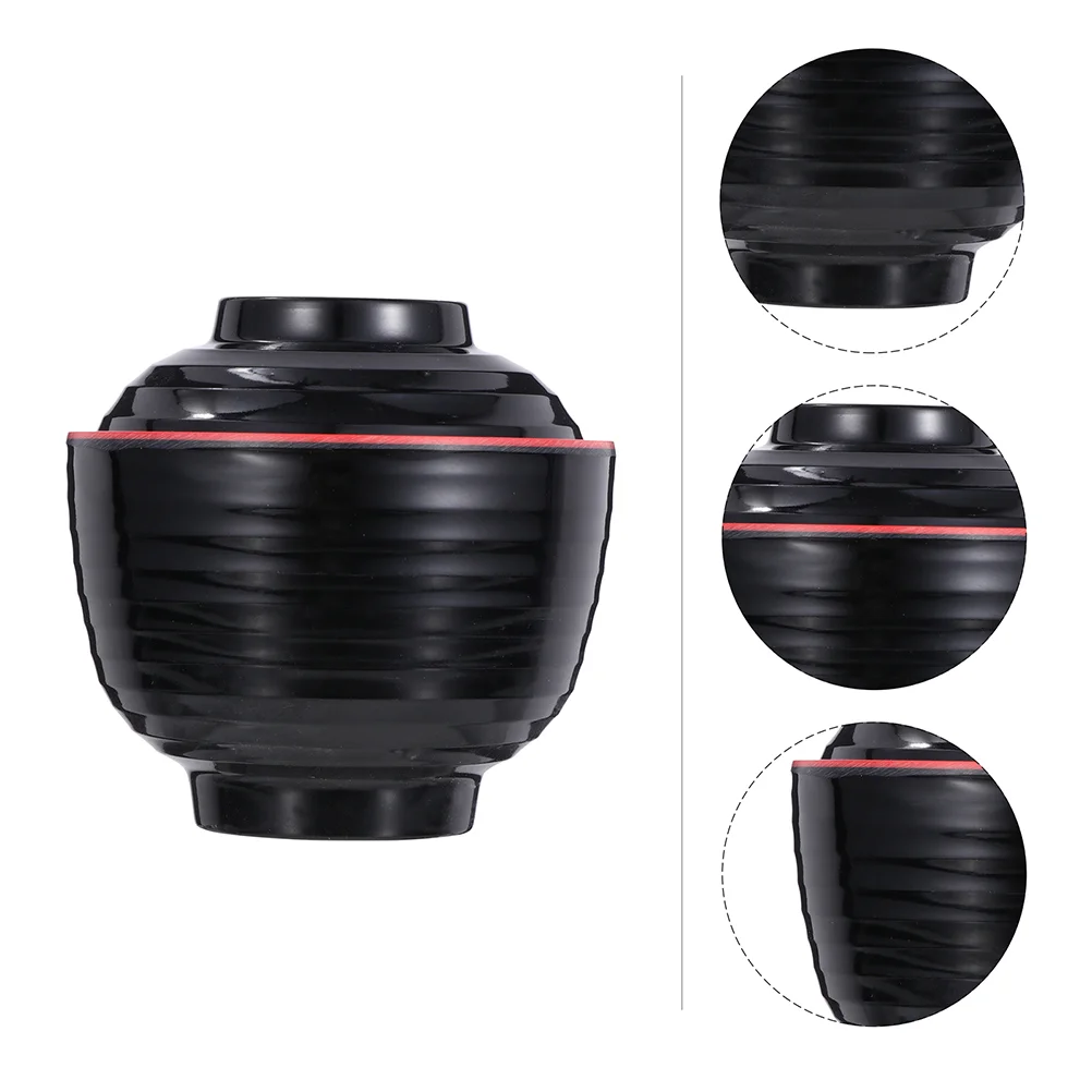 3 шт. азиатские ложки миска китайская имитация фарфорового супа с крышкой лапша