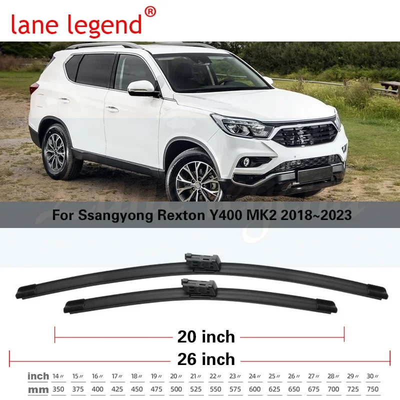 

2 шт., щетки стеклоочистителя Ssangyong Rexton Y400 MK2 2018 ~ 2023