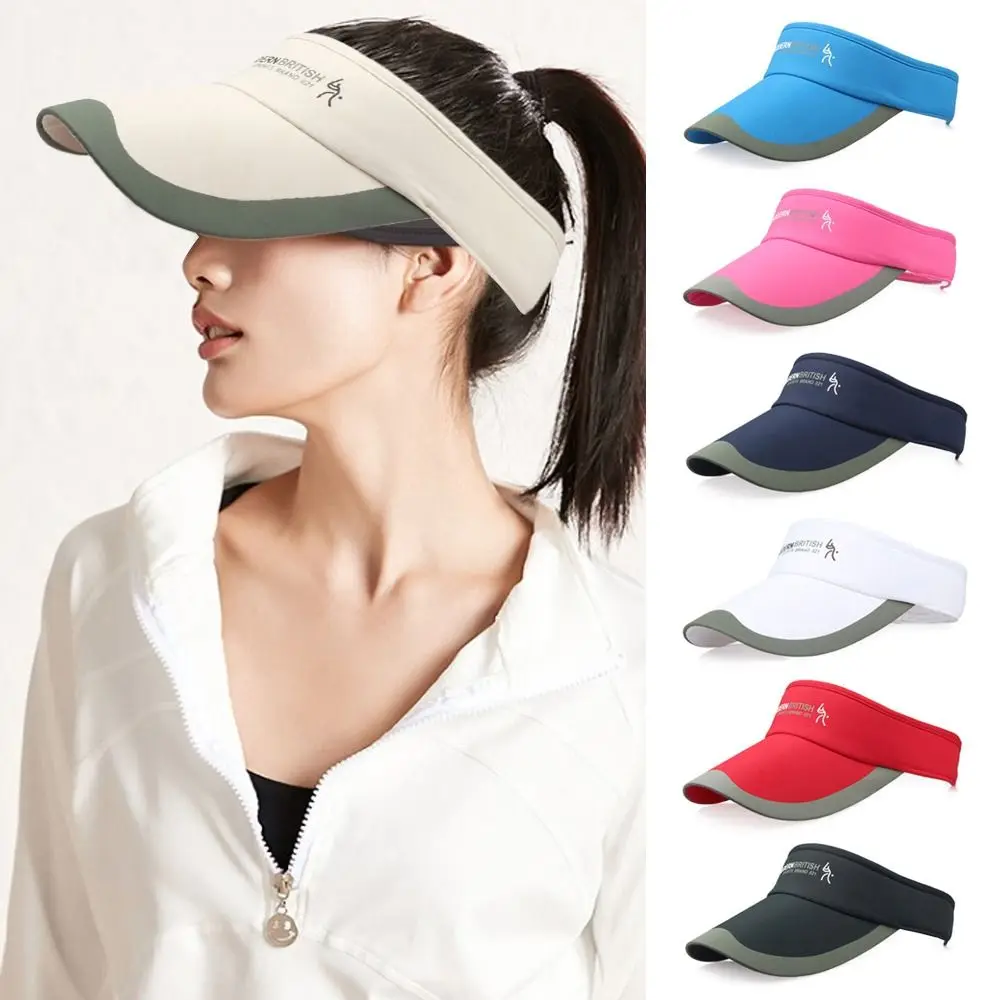 

Spring Summer Sports Sun Cap Men's Cap Women Adjustable cotton Sun Protection Visor Top Empty Tennis Golf Running Sunscreen Hat