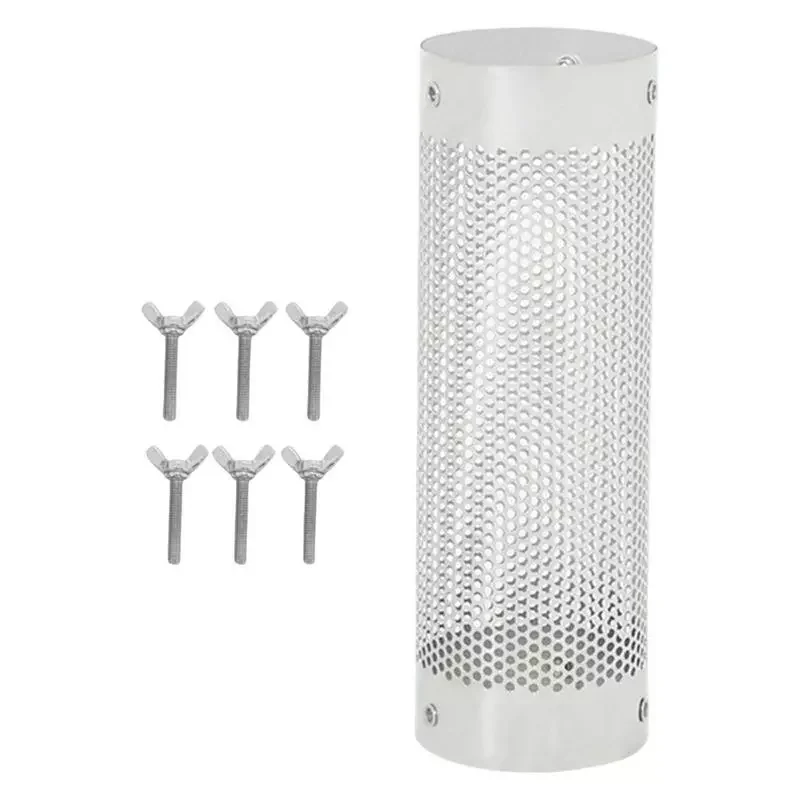 

Stainless Steel Chimney Cover Safe To Use Camping Tent Wood Stove Chimney Grill Easy To Install Mesh Heat Insulation Pipe For