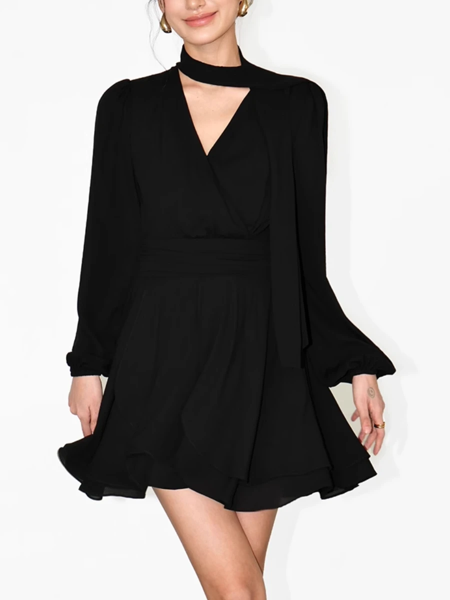 TWOTWINSTYLE свободные платья на шнуровке с цветными блоками для женщин лоскутное