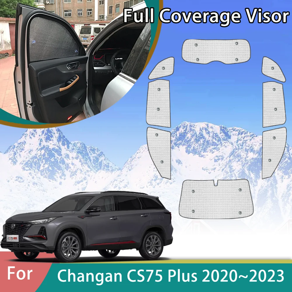 

For Changan CS75 Plus 2020 2021 2022 2023 Car Windows Sunshade Auto Outdoor Accessories Sun Protection Parasol Windshield Visor
