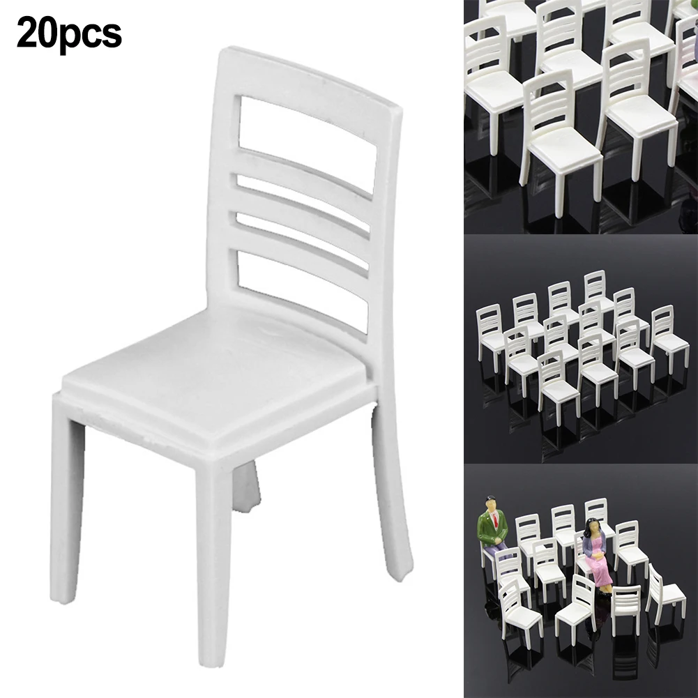 

20pcs Model Train Railway Leisure Chair Settee Bench Scenery 1:30 G Scale NEW ZY18 Model Building Kit Railway Modeling Toy Part