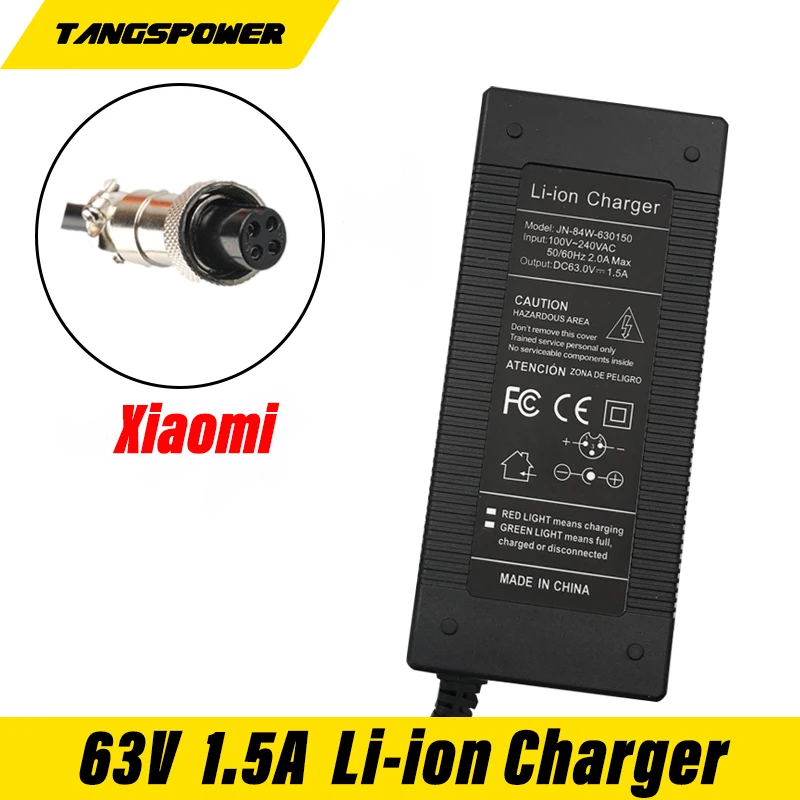 

20PCS 63V 1.5A Charger Battery Supply for Xiaomi Ninebot Ninebot Mini Pro Xiaomi Smart Scooter Ninebot Skateboard Accessories