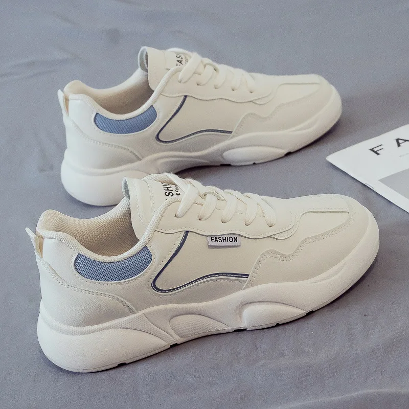 

Spring and autumn 2021 new small white shoes thick soled sports leisure daddy women's shoes ins trendy board shoes autumn