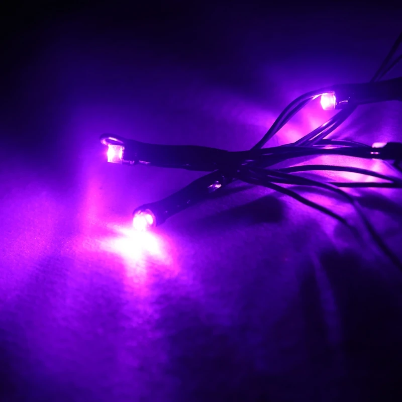 Сеточка-паук на Хэллоуин Светодиодная лента фиолетового цвета для вечерние НКИ