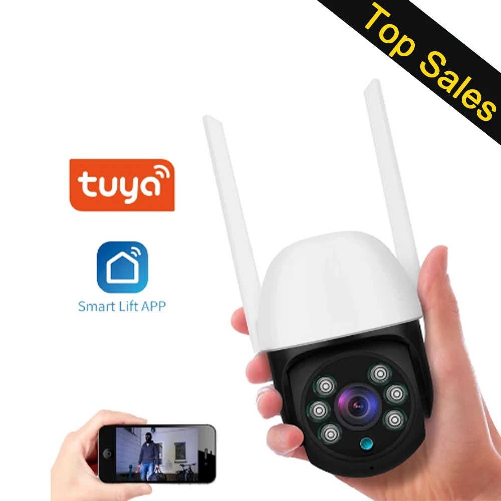 

Tuya 2MP CCTV Smart Camera 1080P HD WiFi Night Vision Webcam Outdoor IP Camera P2P Video Surveillance Security Monitor Camara