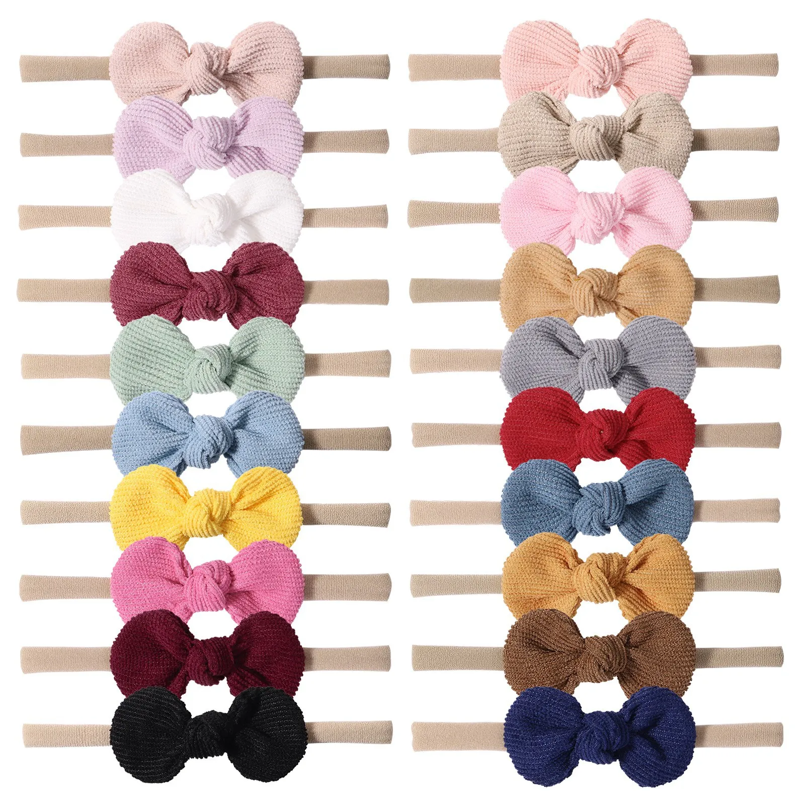 

Baby Girls Nylon Elastic Headband Soft Flower Hair Band For Toddler Infant Newborn