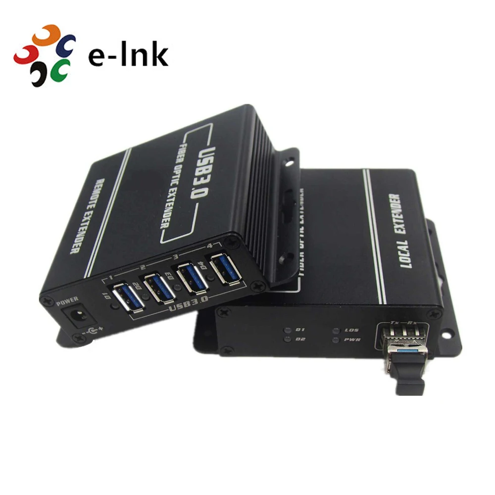 

4 порта USB 3,0 для волоконного удлинителя 300m от USB к волоконному преобразователю