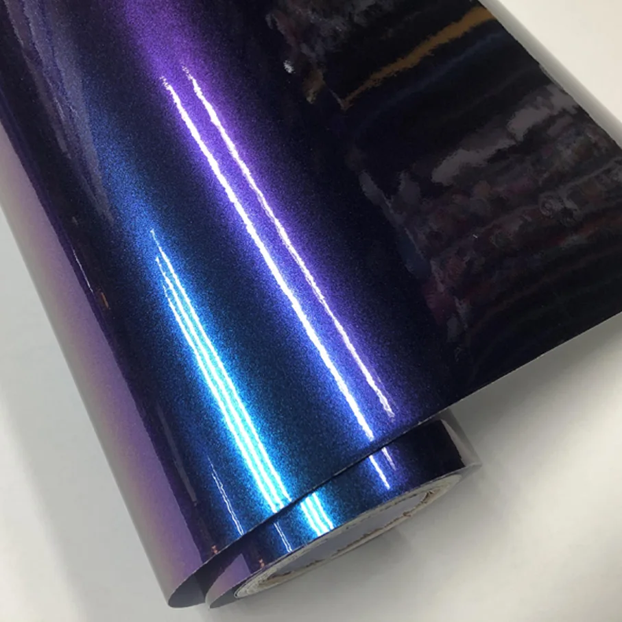 60 см * 1/2/3/4/5/6 м темно-синяя фиолетовая жемчужная фотопленка автомобильные