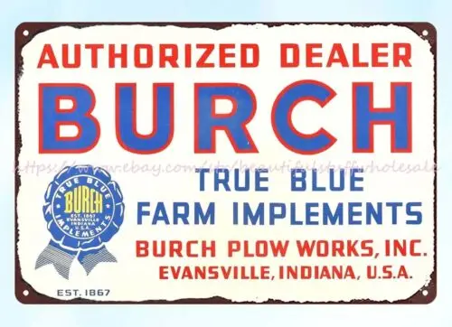 Burch Farm принадлежности дилер металлический жестяной знак современное настенное