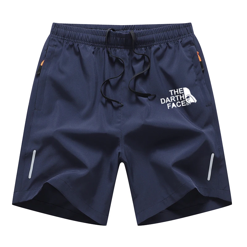 

Модные летние тонкие быстросохнущие повседневные спортивные шорты для спортзала 2023, мужские спортивные брюки для бега, пляжные брюки, свободные 5-точечные шорты для мужчин, одежда