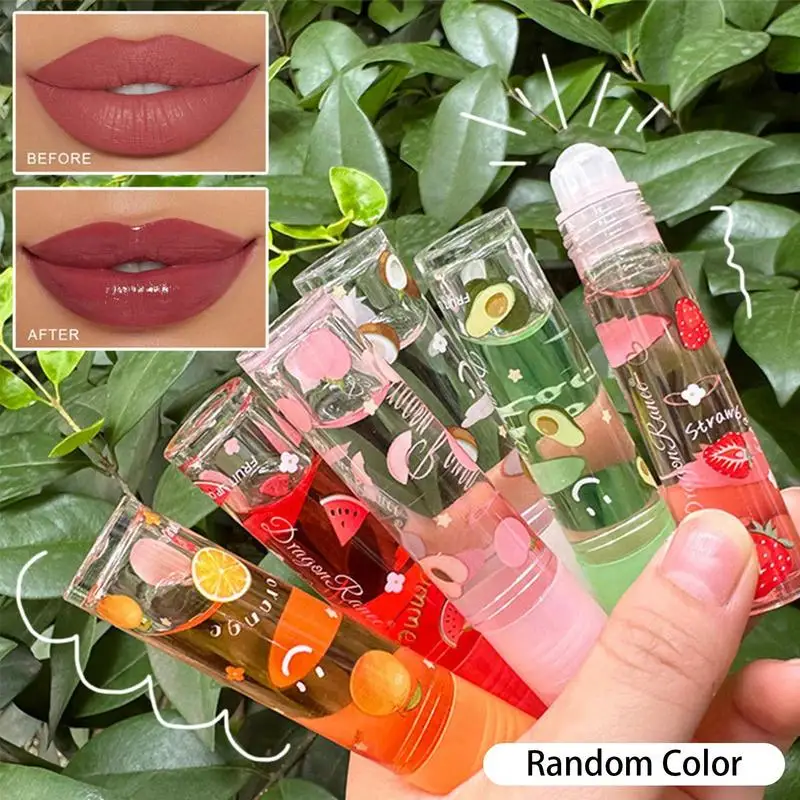 

Roll On Lip Gloss Glossy Lip Make-up For Kids And Teens Fruity Flavors Lip Moisturizer Non Toxic Lip Balm Kid Friendly Gift