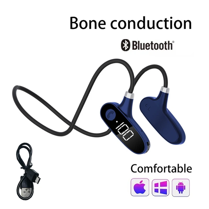 

Спортивная Bluetooth-гарнитура для наушников, тип зарядки, концепция костной проводимости, изгиб скелета памяти без деформации