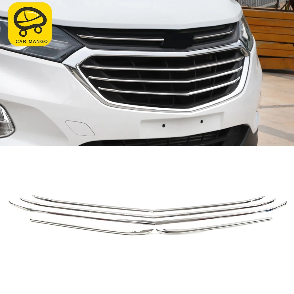 

CarManGo Auto Car Accessories for Chevrolet Equinox 2017-2022 Front Grills Grille Cover Pad Trim Sticker Frame Chrome Decoration