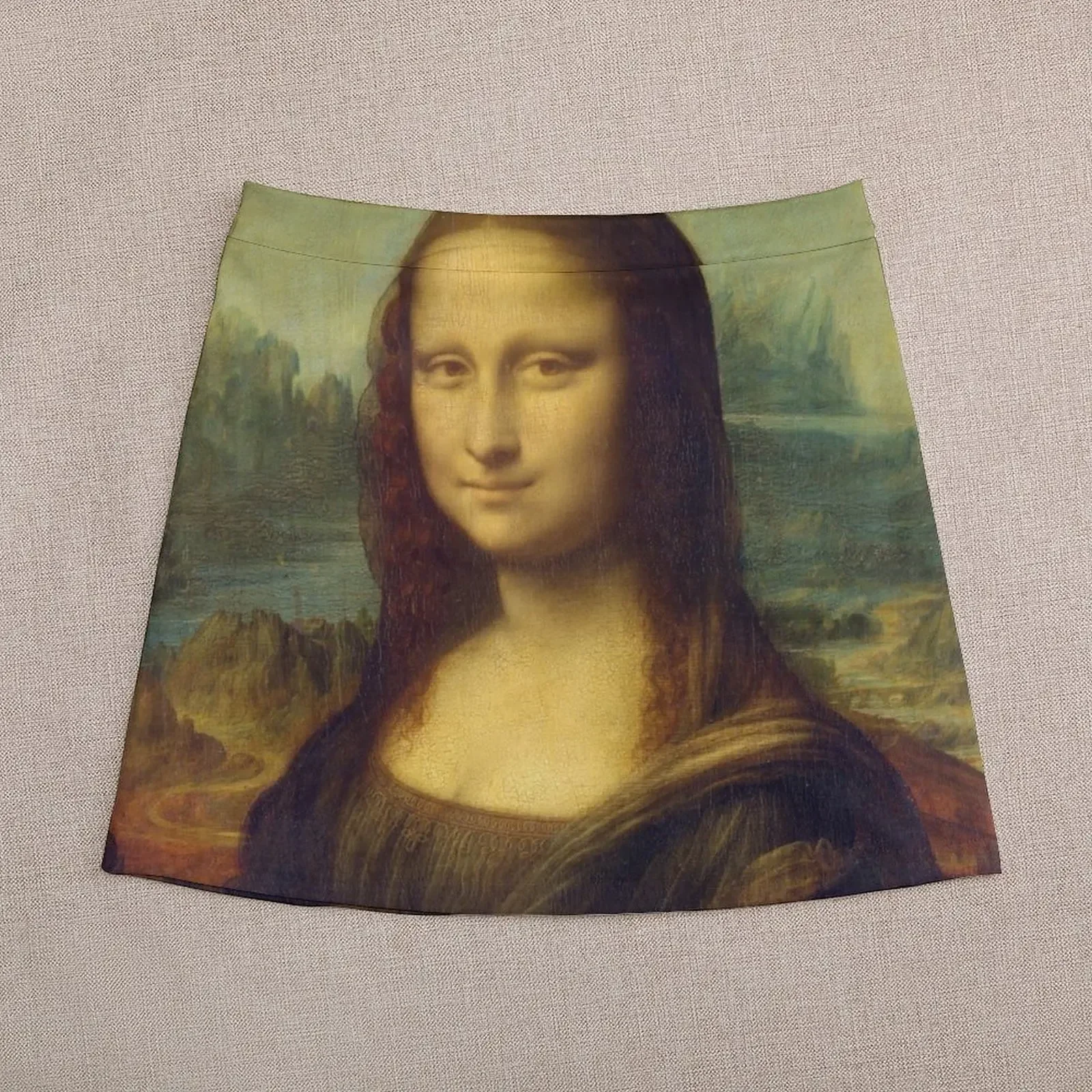 Культовая мини-юбка Леонардо да Винчи Мона Лиза Женская юбка Мини-юбка женская