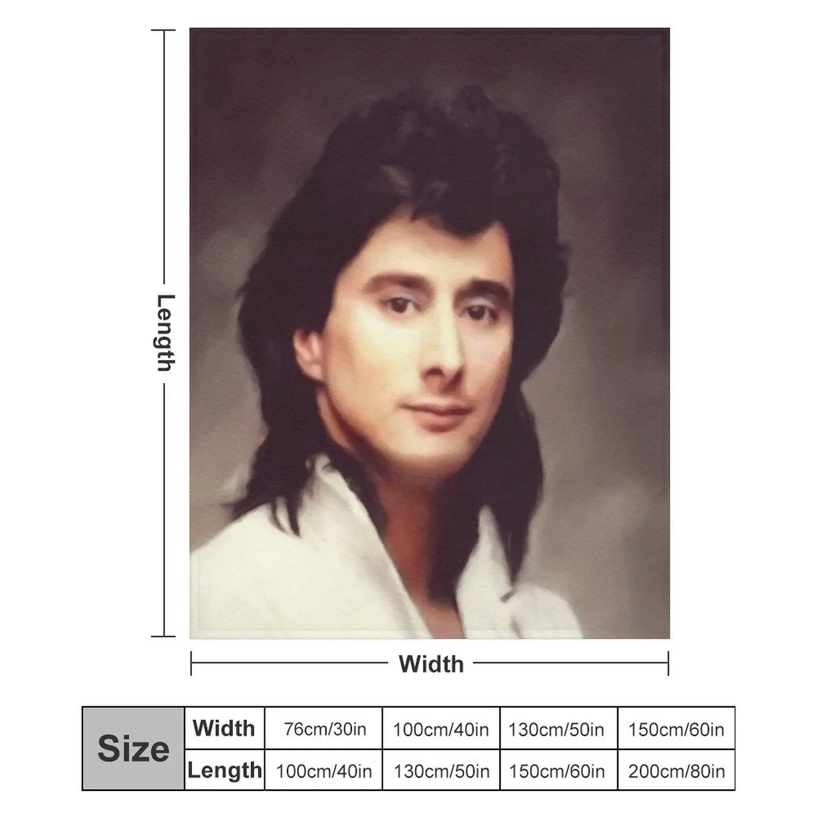 Плед из искусственного меха Steve Perry, Music Legend, мягкий и теплый, для кровати (art.: 3920dc28b70ff) - 3920dc28b70ff