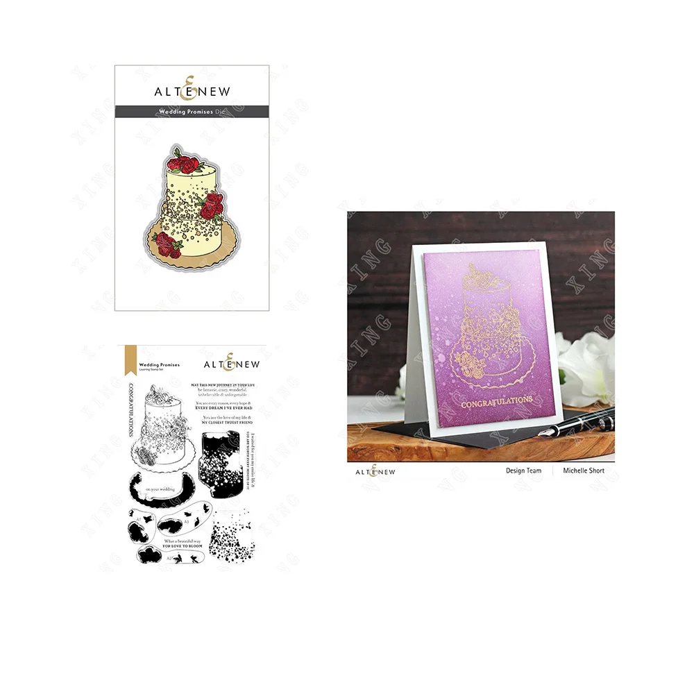 

New Arrival Wedding Cake Metal Cutting Dies and Stamps Diy Scrapbooking Card Stencil Paper Cards Handmade Album Make Moulds