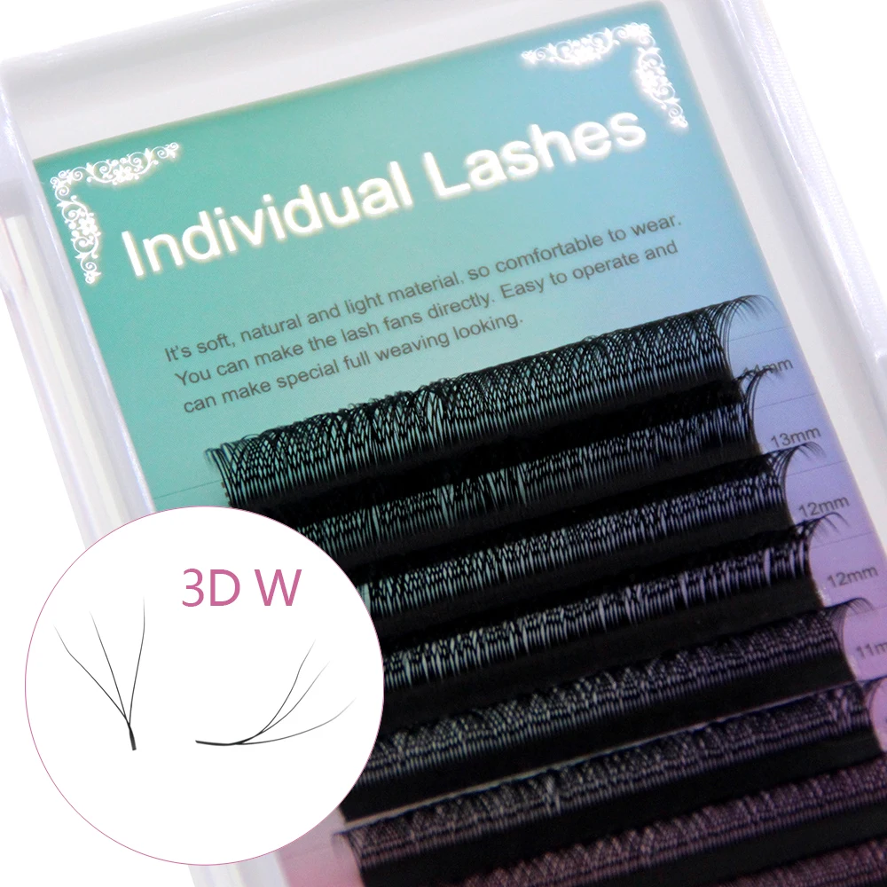Искусственные норковые ресницы FAIRYTIS 3D W-образные