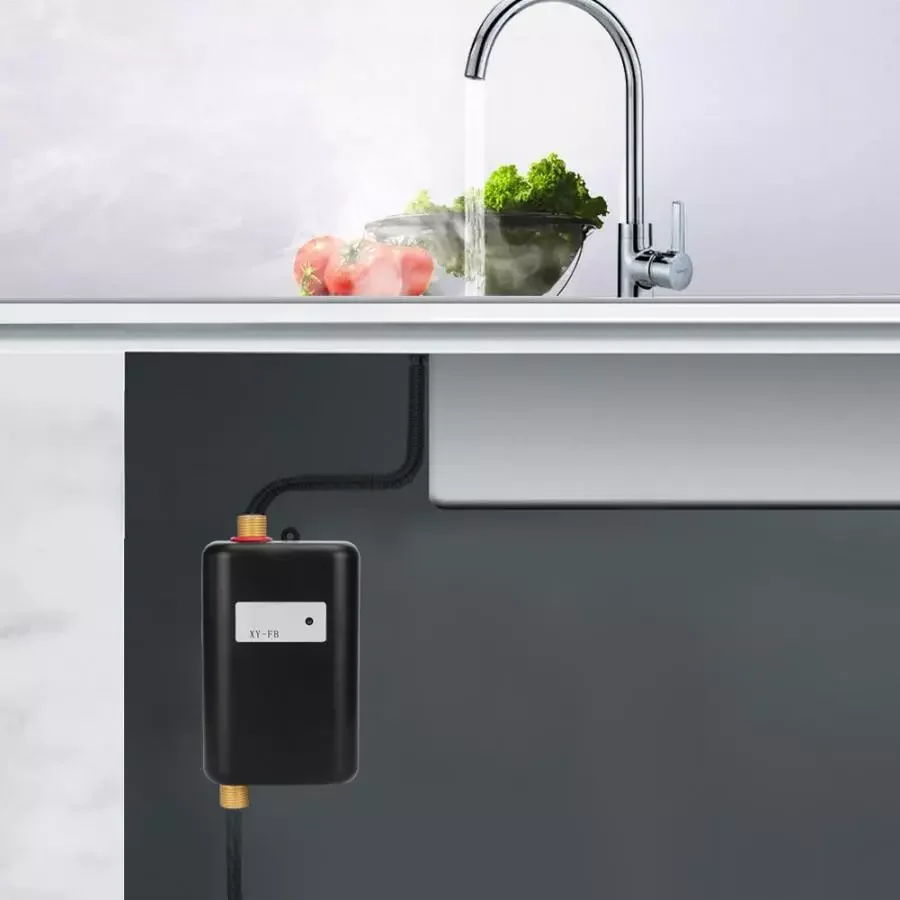 Electric Water Heater Dual-Use Regulator Intelligent kitchen Water Heater Mini Rapid Heating Machine with Indicator enlarge