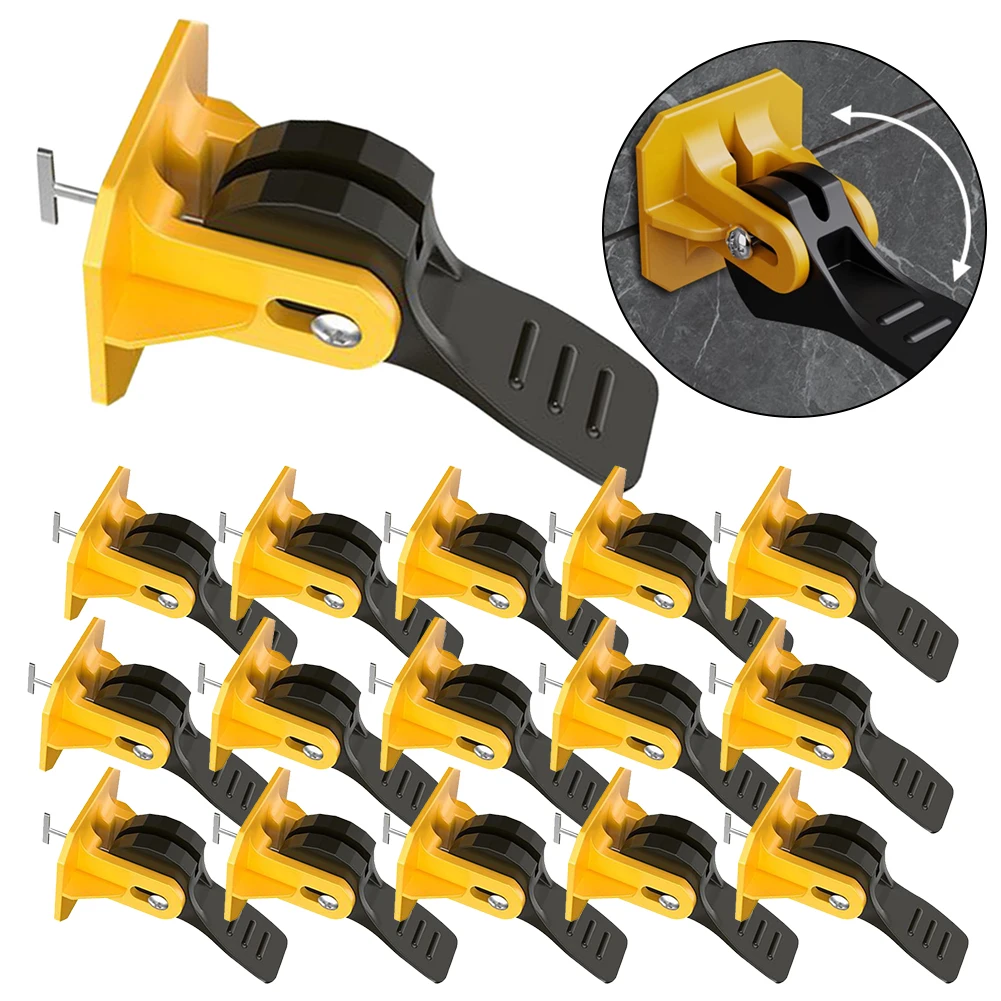 

100pcs Spacers Clips DIY Home Easy Install Tile Leveling System Kit Practical Replacement T Nail Floors Reusable Wall Laying Aid