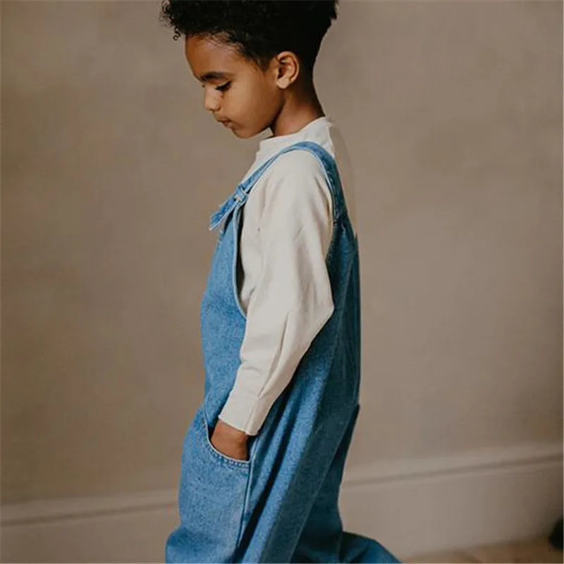 Одежда для маленьких девочек брендовая Новинка TSF осенние джинсовые комбинезоны