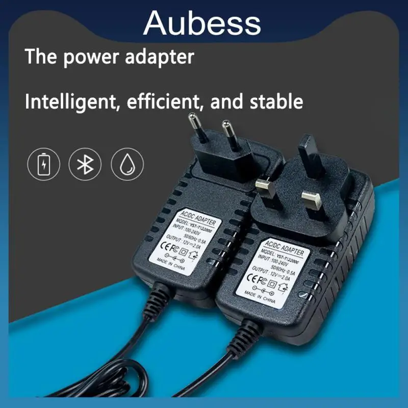 

12v Fast Adapter Stable Power Adapter 2a Power Plug 100-240v Home Us Adapter Safe Accessories