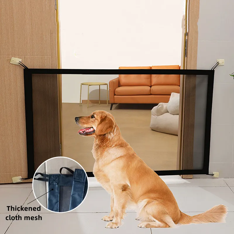 

High Density Nylon Dog Isolation Net Portable Folding Pet Isolation Fence Punch-Free Child Safety Fence