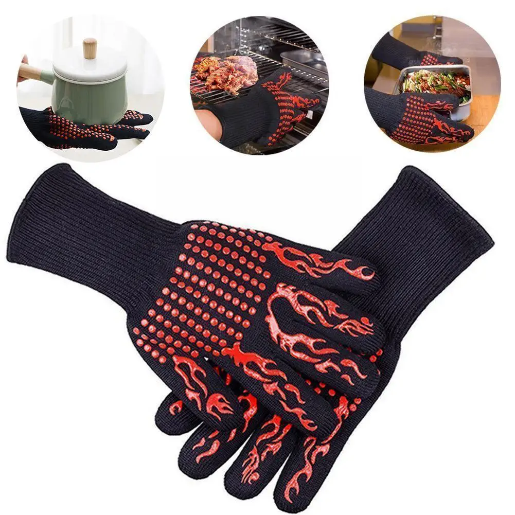 

Перчатка для духовки, перчатка для выпечки, термостойкие многофункциональные перчатки для барбекю и гриля, перчатки для кухни, перчатки для...